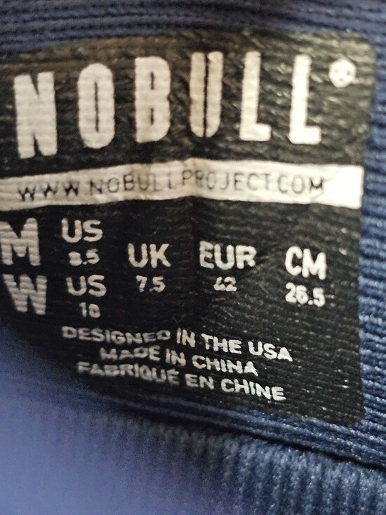No Bull Perforated Leather Trainers Sneakers Blue Unisex Mens 8.5- Womens 10 NEW main image 10